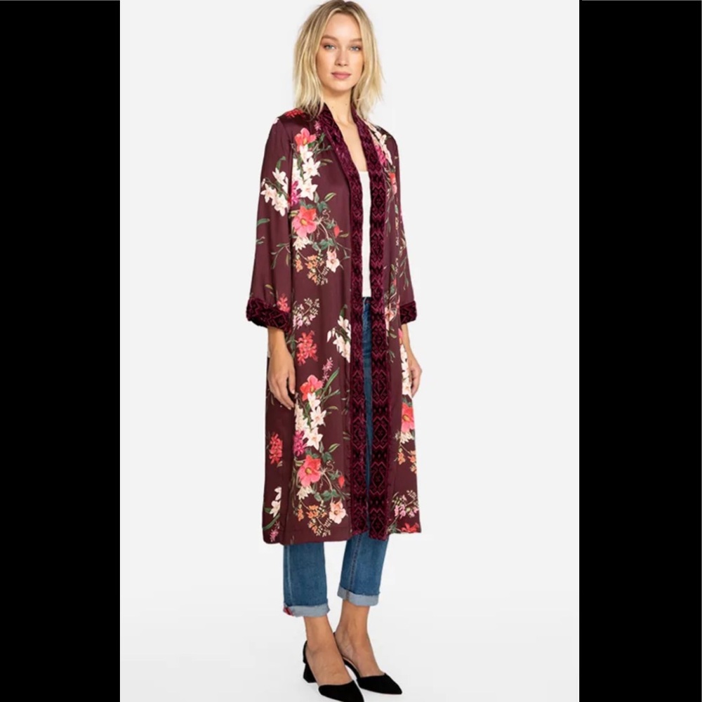 NWT Johnny Was VELVET MIX KIMONO